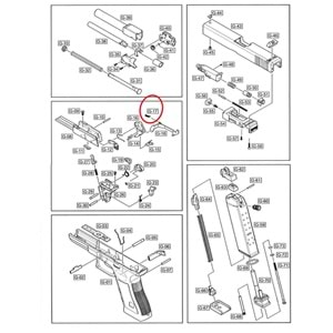 We Glock 19 Tetik Kurma Yayı Parça No #17