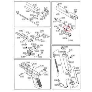 We Glock 19 Nozzle Yayı Parça No G19 #53