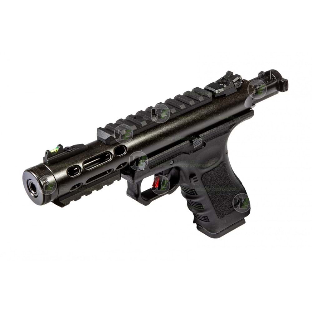 WE GALAXY BK Glock/Ruger HYBRID GBB Airsoft Tabanca Siyah