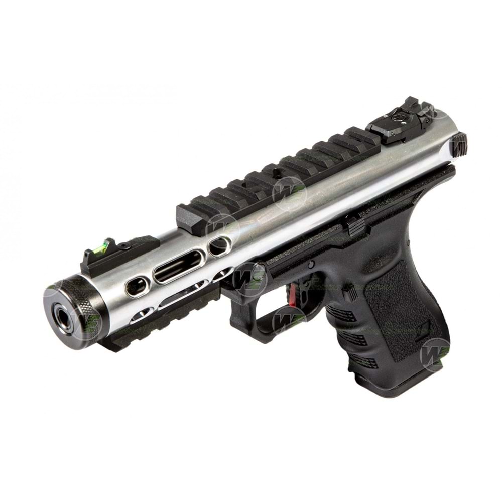 WE GALAXY SV Glock/Ruger HYBRID GBB Airsoft Tabanca SILVER