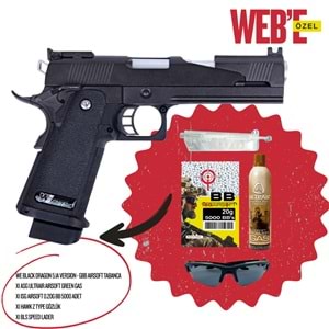WE BLACK DRAGON 5.1A VERSION - GBB AIRSOFT TABANCA SETİ
