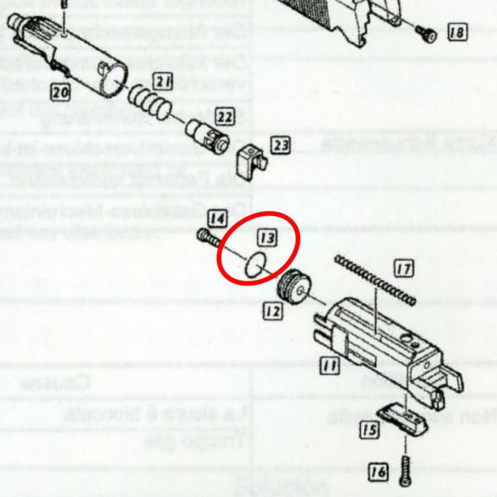 We Hi-Capa 5.1 Piston Başı Parts No #13