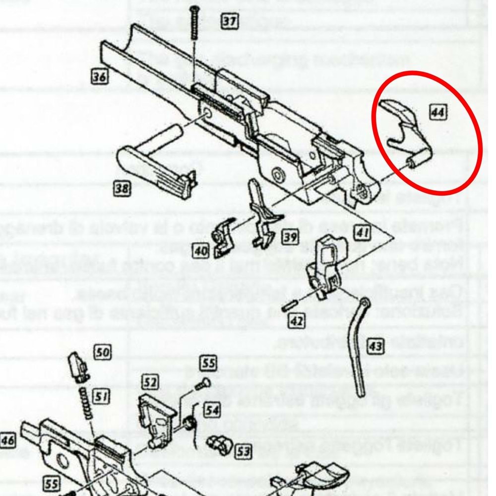 We Hi-Capa 5.1 Emniyet Mandalı Sağ Parts No #44