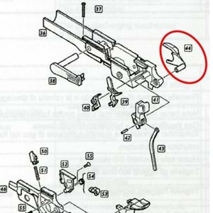 We Hi-Capa 5.1 Emniyet Mandalı Sağ Parts No #44