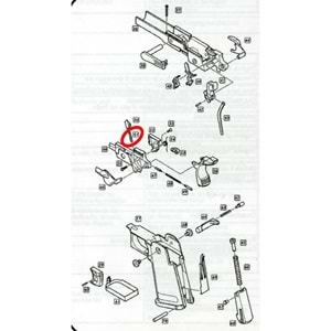 We Hi-Capa 5.1 Hammer Kurucu Emniyet Yayı Parts No #51