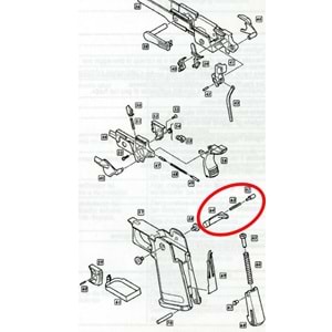 We Hi-Capa 5.1 Full Magazine Release Set Parts No #62 #63 #64