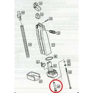 We Hi-Capa 5.1 GBB Gaz Giriş Valfi Part No #83