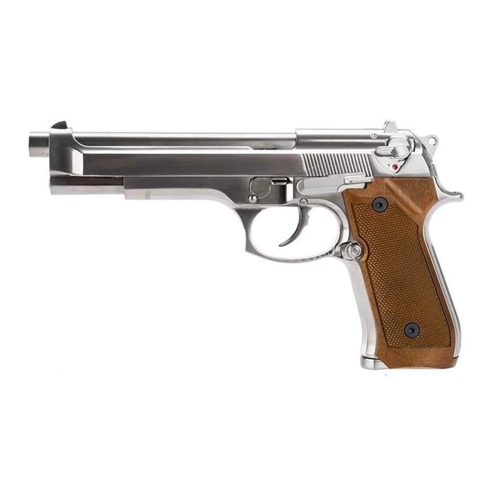 WE-TECH USA HIGH POWER ELITE M9 PTP AIRSOFT GBB TABANCA - KROM / AHŞAP