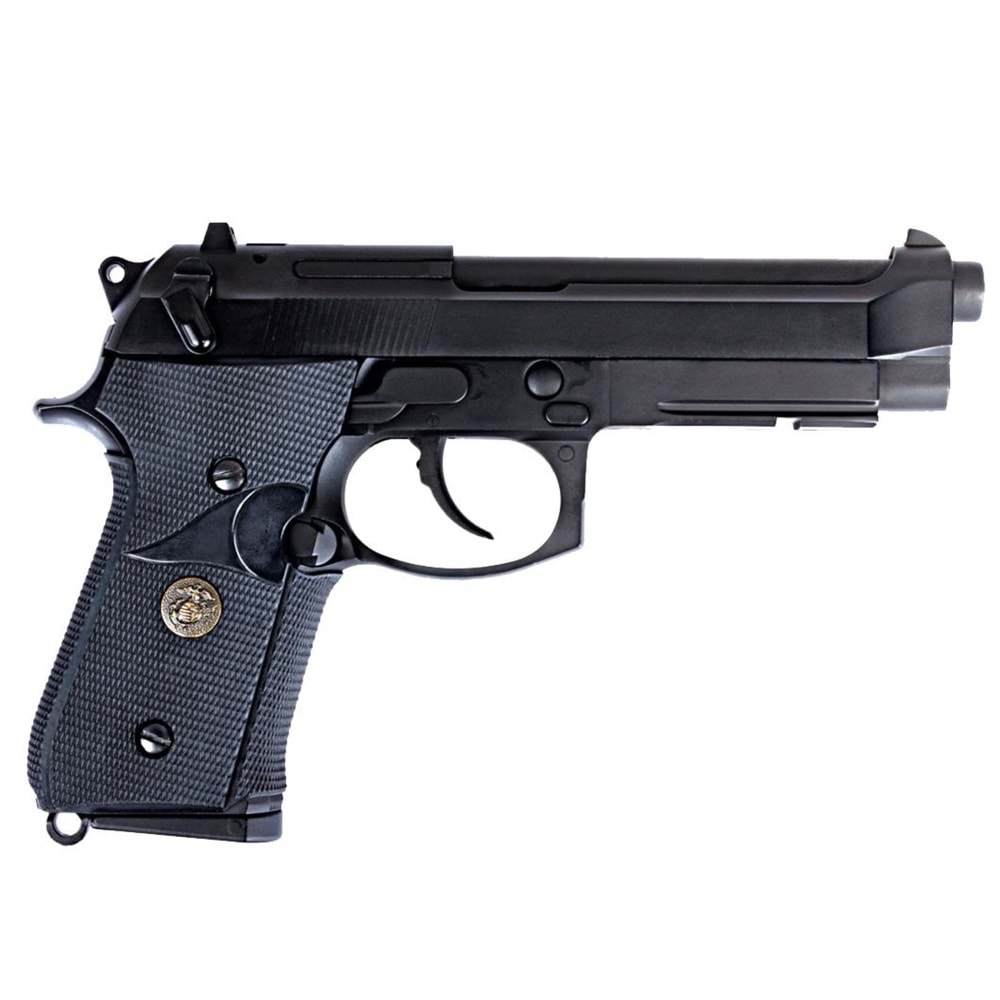 WE M9A1 Black Full Metal Airsoft GBB Tabanca - SİYAH