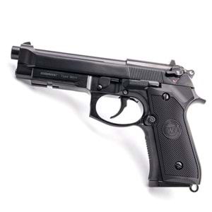 WE BERETTA M9A1 RAIL SIYAH Full AUTO GBB AIRSOFT TABANCA (WE-M012BOX-BK)