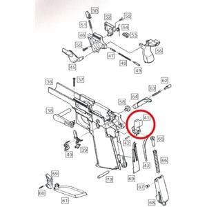 WE Colt 1911 Parts #41 - Hammer Striker