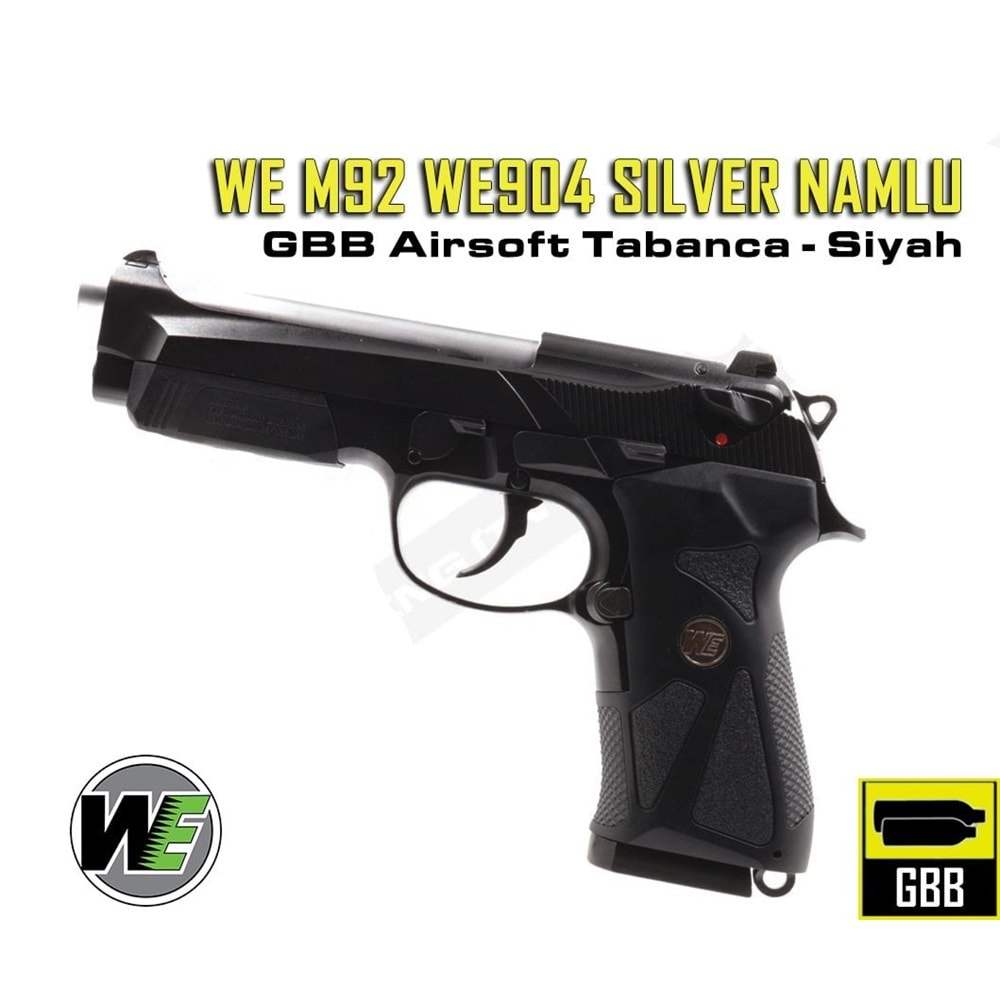 WE M92 WE904 SILVER NAMLU GBB AIRSOFT TABANCA