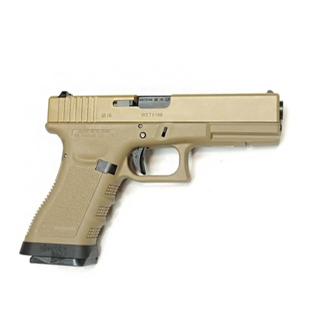 WE G18C GLOCK18C TAN/TAN GBB AIRSOFT TABANCA