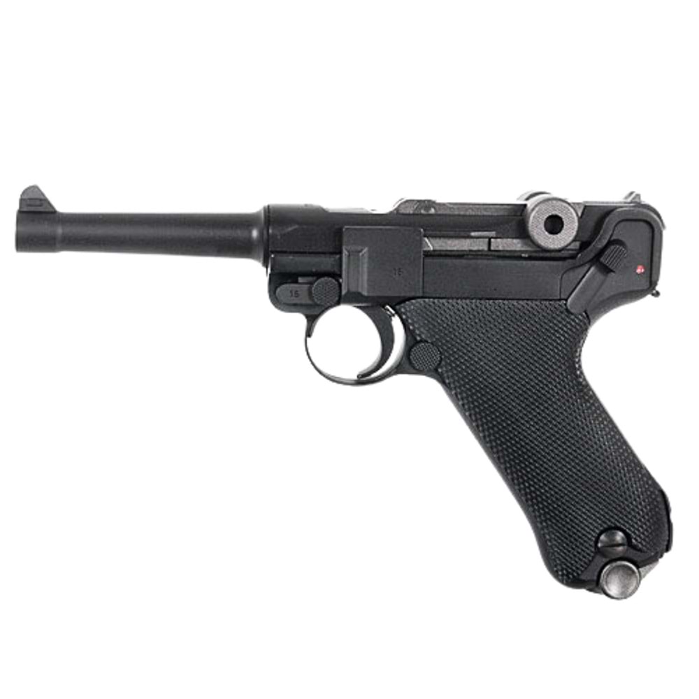 WE MAKARALI PARABELLUM 4'' KISA SIYAH AIRSOFT TABANCA P08