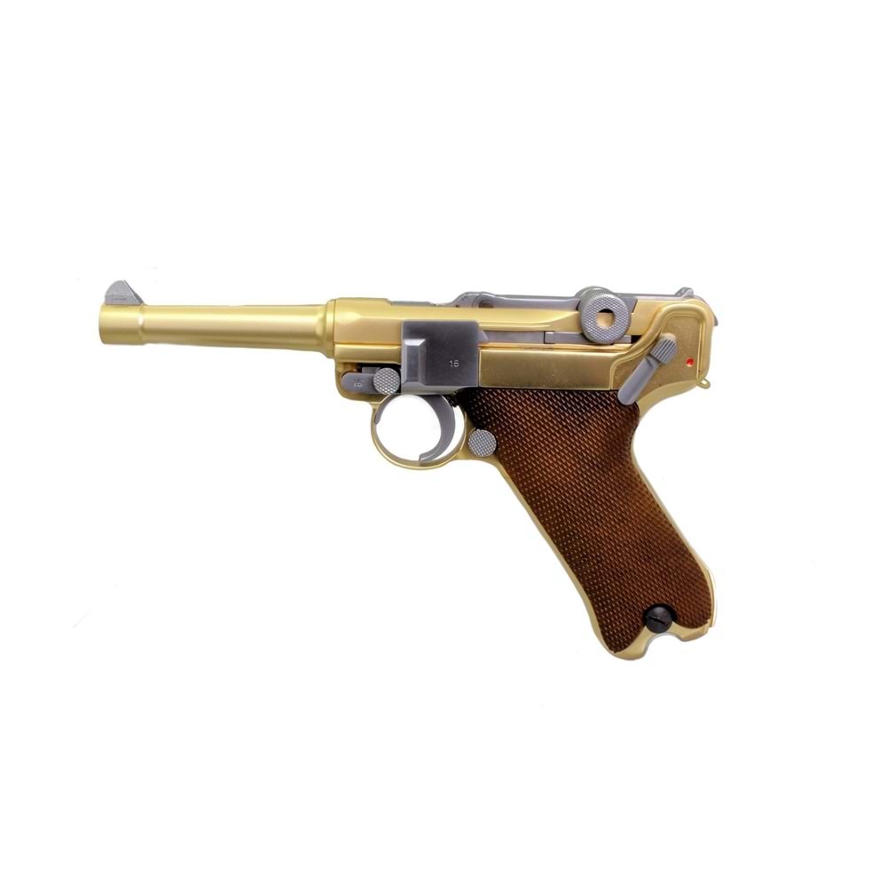 WE P08 ALTIN LUGER GOLDEN (S) 4'' Namlu AIRSOFT TABANCA