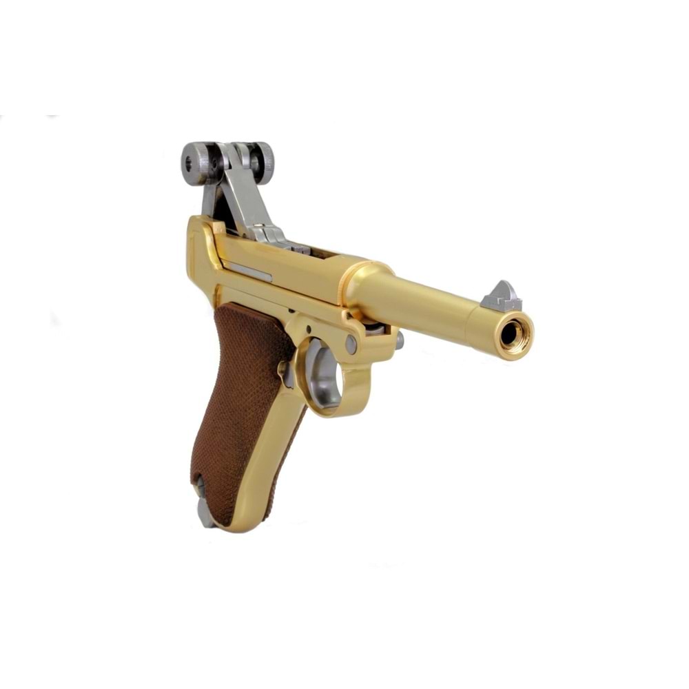 WE P08 ALTIN LUGER GOLDEN (S) 4'' Namlu AIRSOFT TABANCA