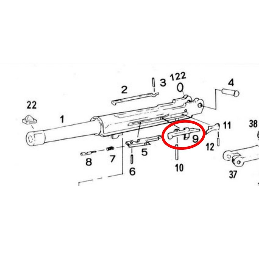 WE P08 P-08 Airsoft GBB Part #09 Boş Kovan Atıcı Demosu
