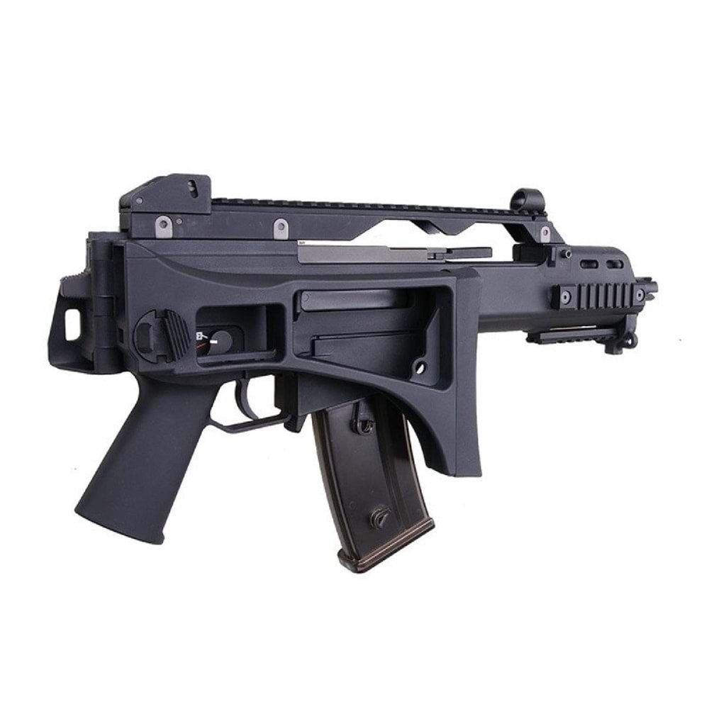 WE Tech 999-G36C GBB Gas Blowback Airsoft Tüfek - Siyah - HardCase WE-R-G001