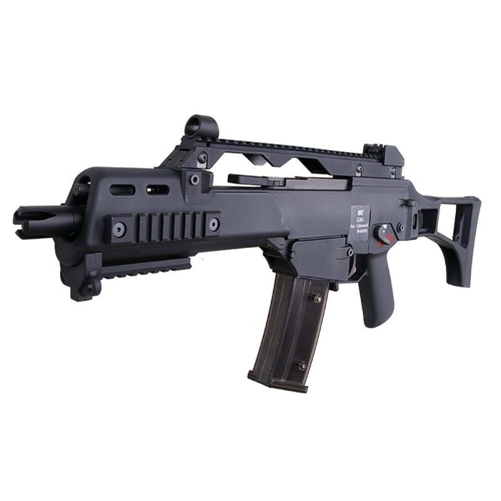 WE Tech 999-G36C GBB Gas Blowback Airsoft Tüfek - Siyah - HardCase WE-R-G001