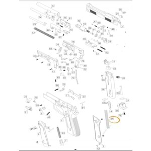 WE M92 WE904 GBB MAGAZINE SPRING / ŞARJÖR YAYI PARÇA #56