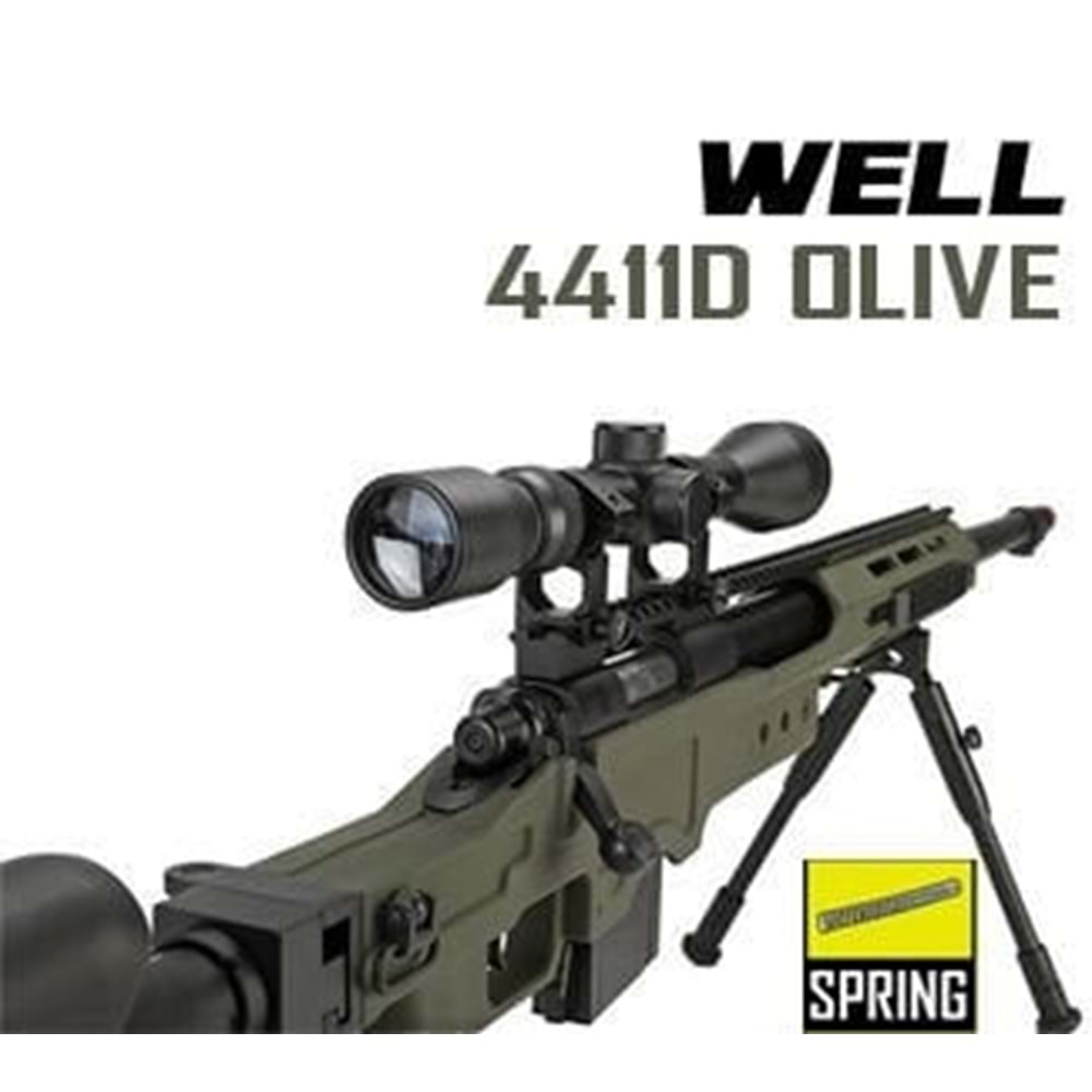 WELL Sniper 4411D OLIVE Dürbün + Bipod