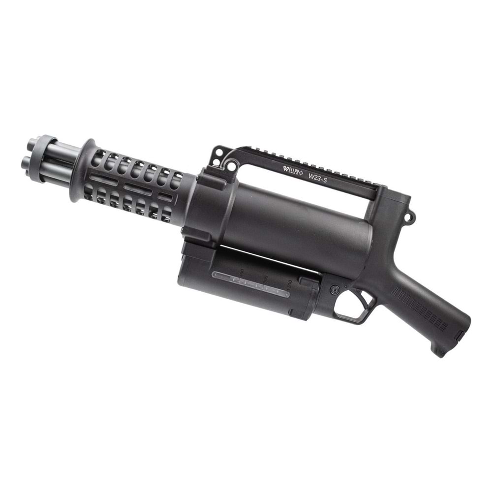 WELL PRO M-Lok Chainsaw Electric Rotating Micro M134 Gatling Mini Vulcan AEG Airsoft Tüfek