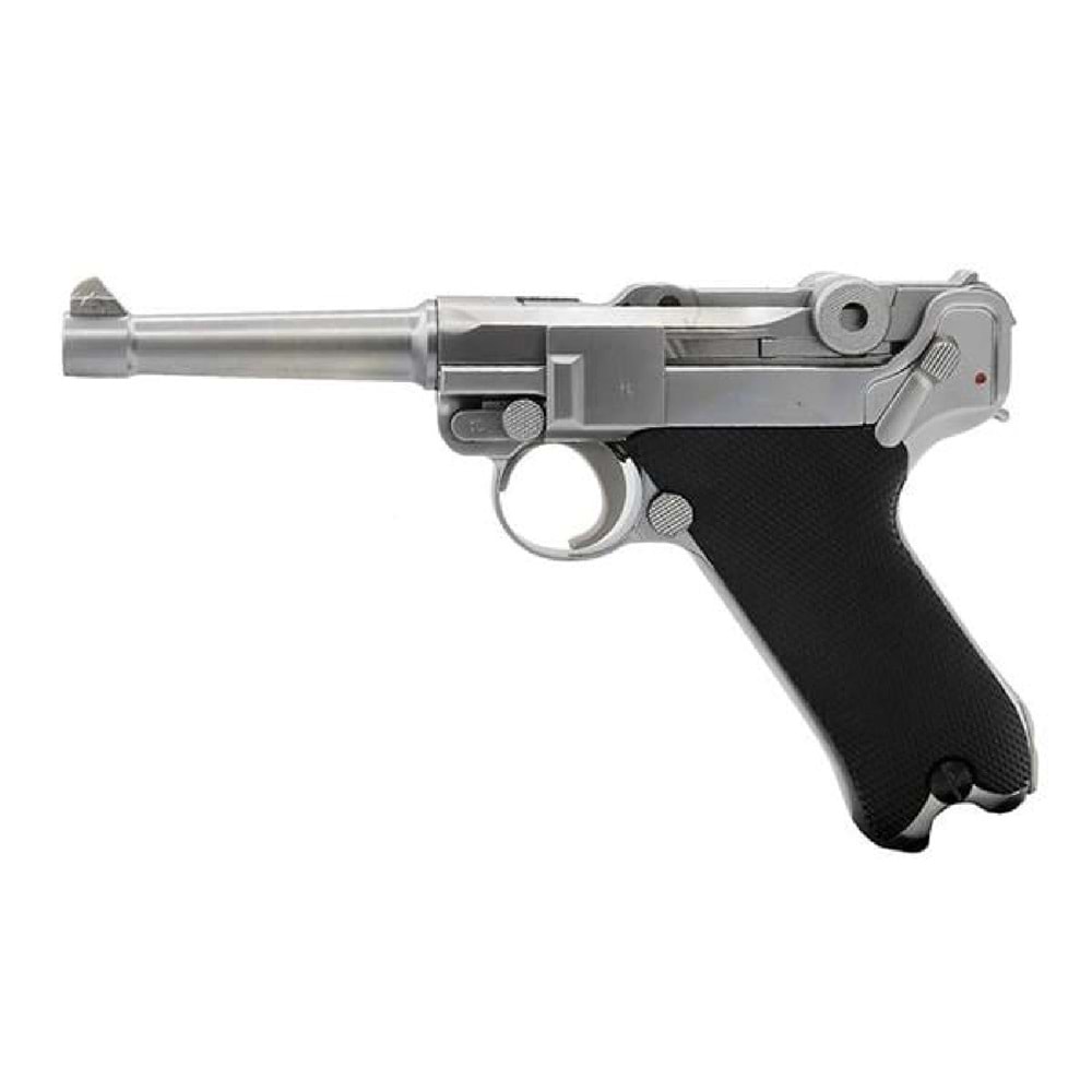 WE Luger P08 Silver 4 Kısa Namlu Airsoft Tabanca