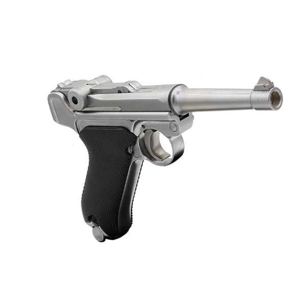WE Luger P08 Silver 4 Kısa Namlu Airsoft Tabanca