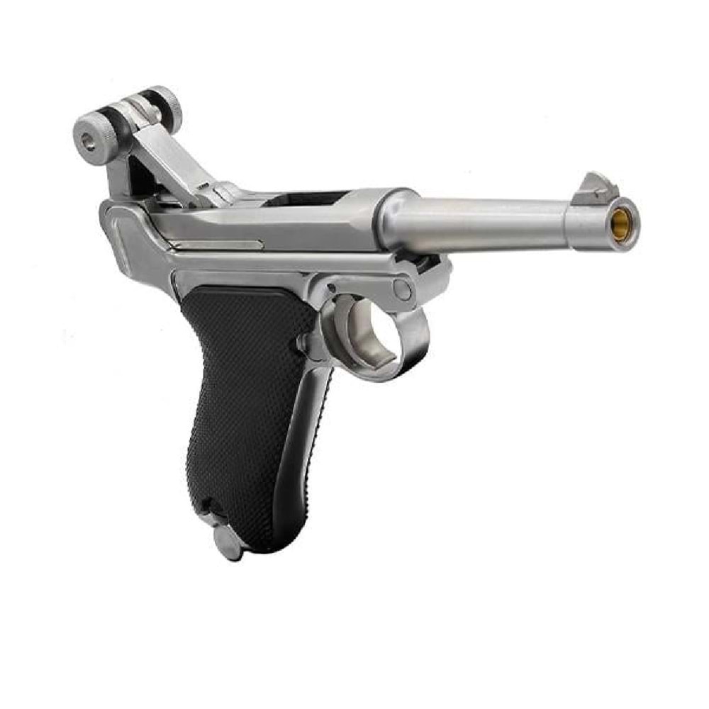 WE Luger P08 Silver 4 Kısa Namlu Airsoft Tabanca