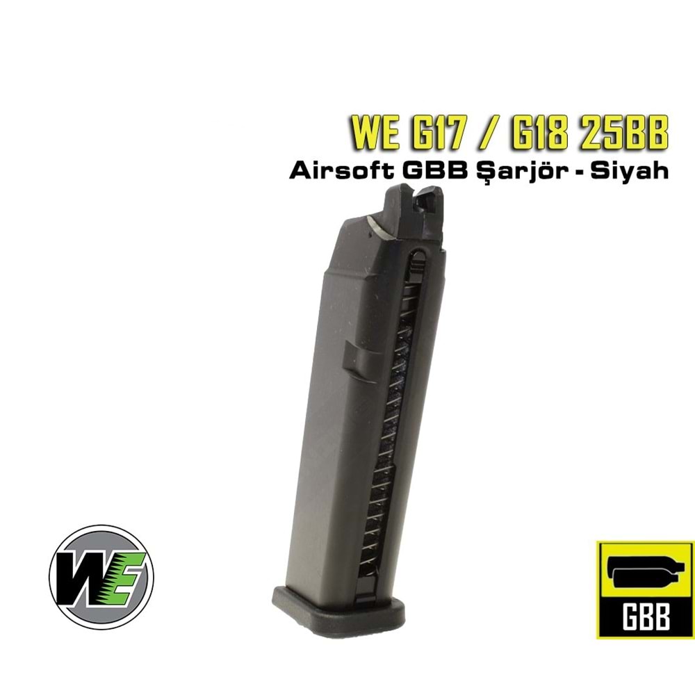WE GLOCK G17 - G18 - G34 - G33 - G35 YEDEK ŞARJÖR